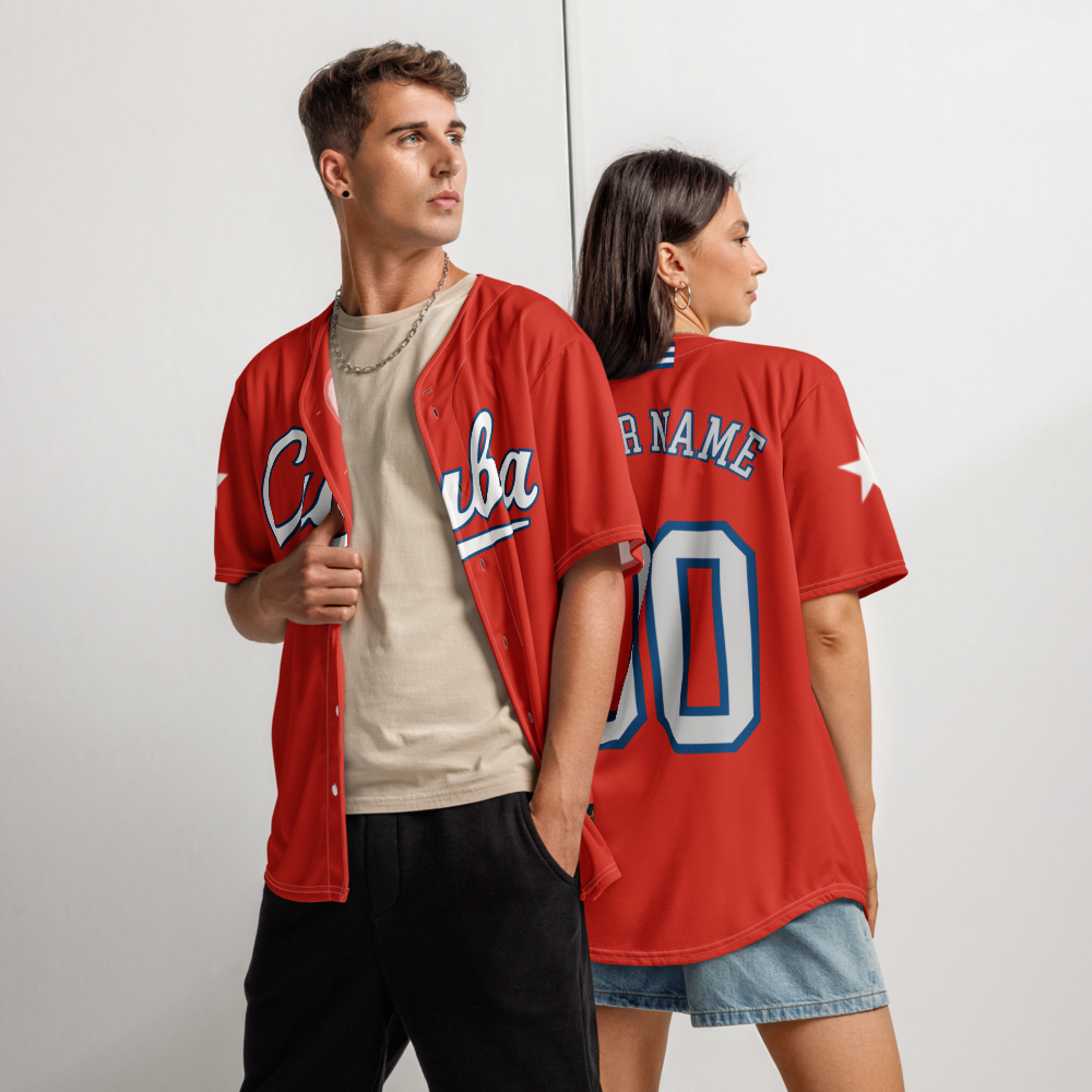 Cuba Baseball Jersey – Authentic Cuban Baseball Shirt | Unisex | Vintage Sportswear